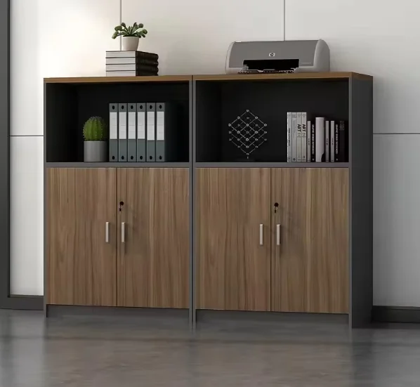 Office Furniture Factory - 2026 Modern Wooden Locking Office Low