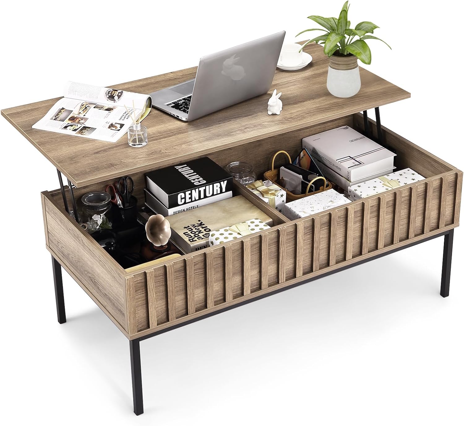Office Furniture Center - Wood Lift Top Coffee Table With