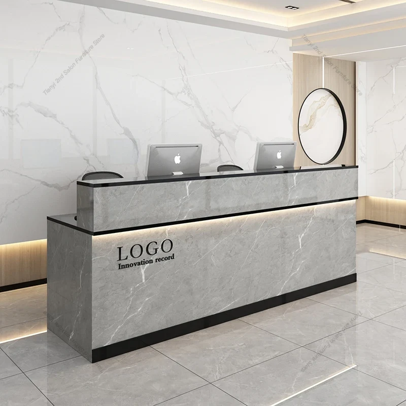 Office Furniture Center - Italian Minimalism Reception Desks Modern Originality