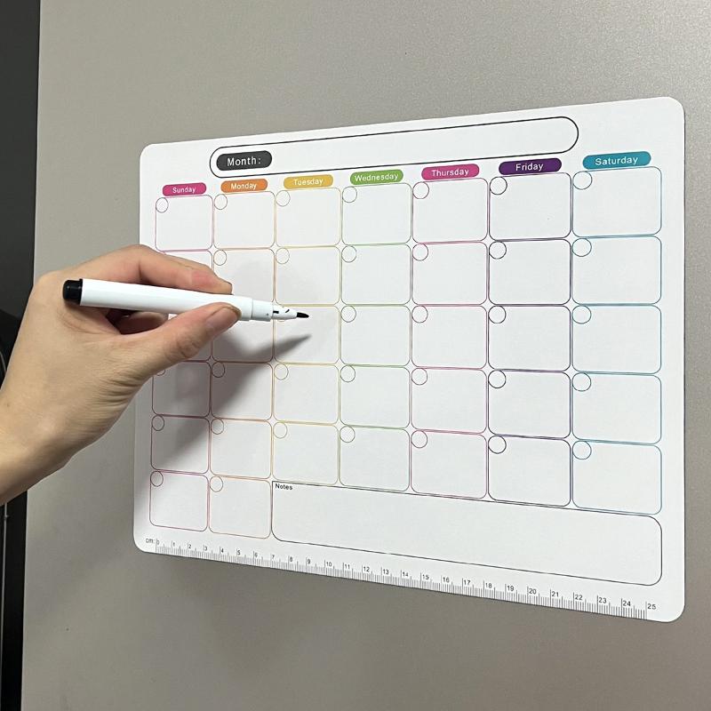 Magnetic Whiteboard Calendar - 📚 Magnetic Refrigerator Dry Erase Calendar