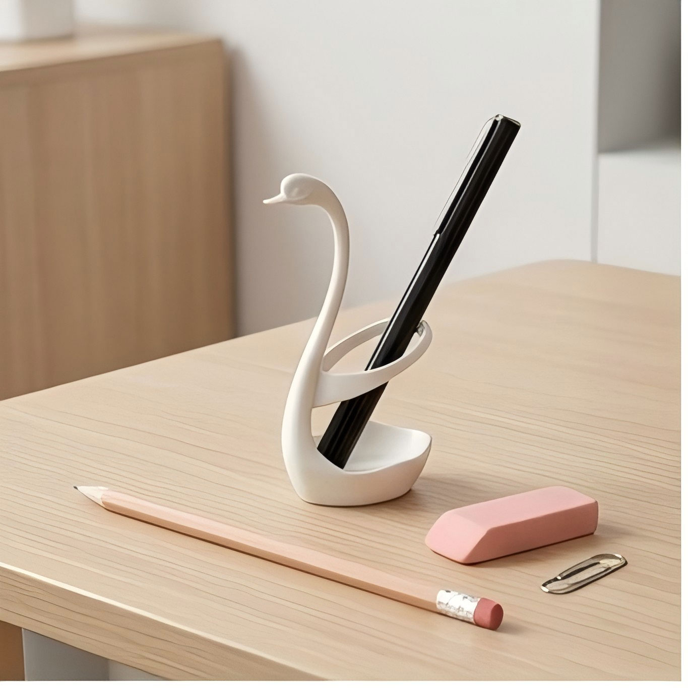 Office Furniture Brand - Swan Pen Holder Desk Organizer 3D