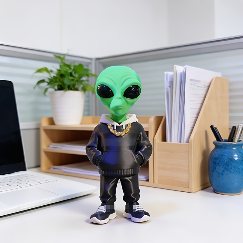 Office Furniture Brand - 1 Piece Green Alien Figure with