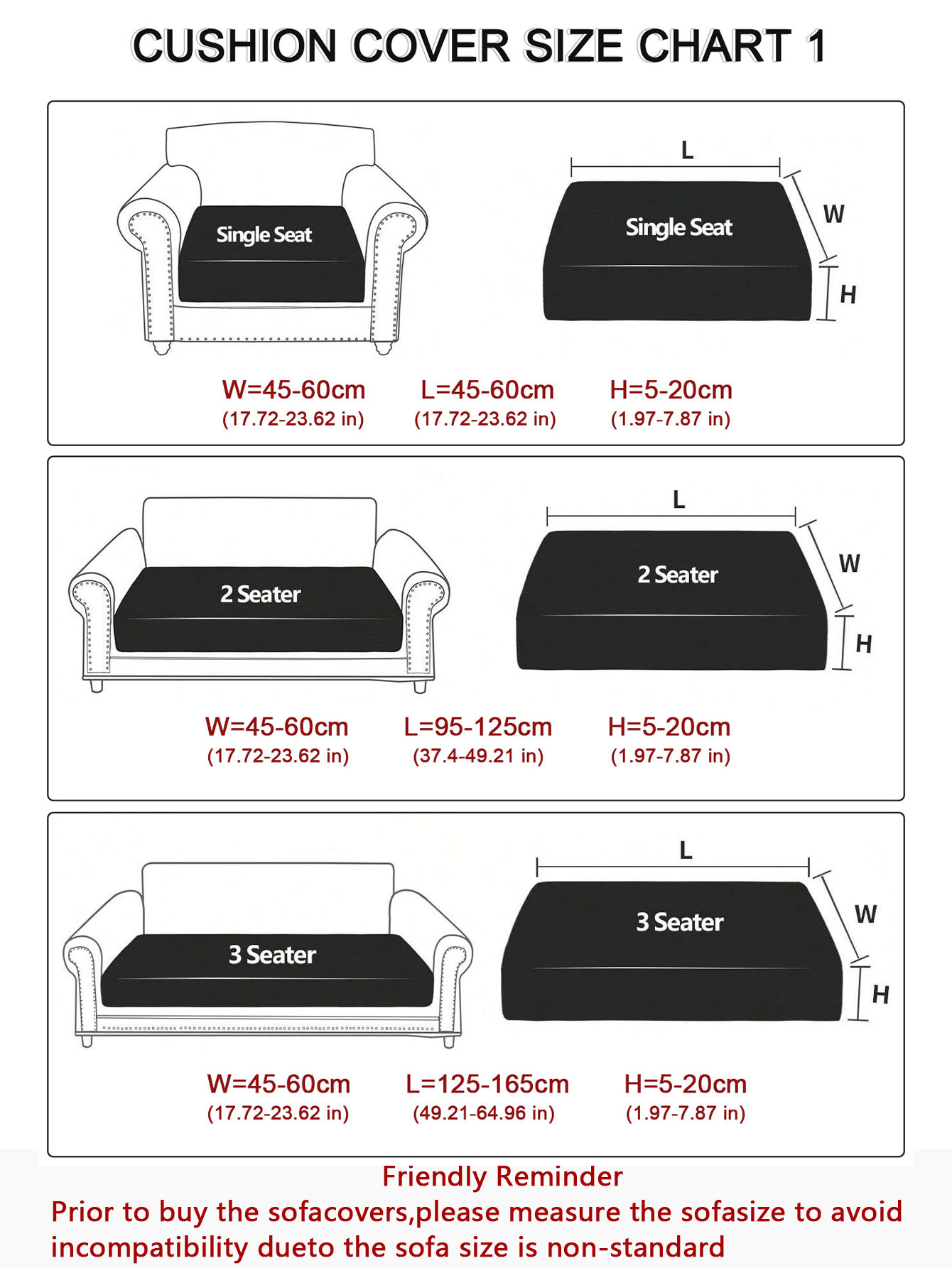 1pc Waterproof Sofa Cushion Co - Office Furniture Factory ulasan dan harga