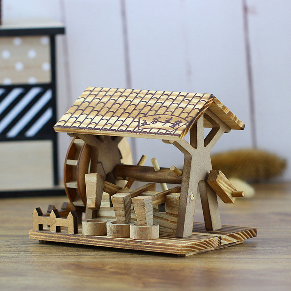 Handmade Wooden Waterwheel Dec - Office Furniture Brand ulasan dan harga