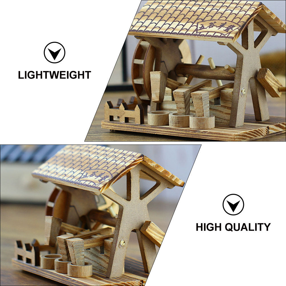 Handmade Wooden Waterwheel Dec - Office Furniture Brand ulasan dan harga