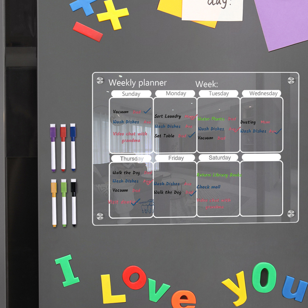 Fridge Magnet Calendar Board W - Magnetic Whiteboard Calendar ulasan dan harga