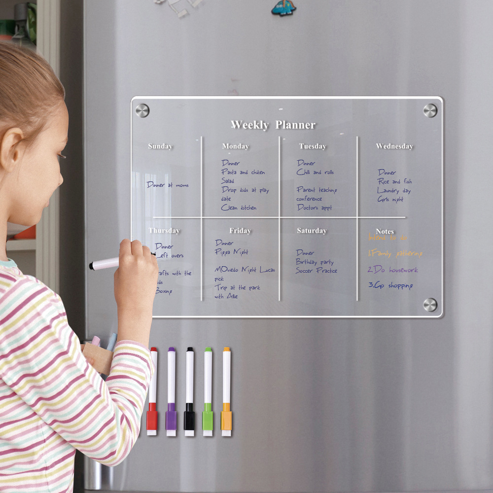 Fridge Magnet Calendar Board W - Magnetic Whiteboard Calendar ulasan dan harga