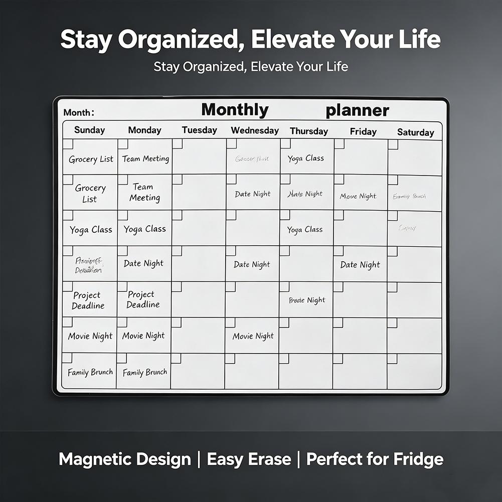 Magnetic Refrigerator Dry Eras - Magnetic Whiteboard Calendar ulasan dan harga