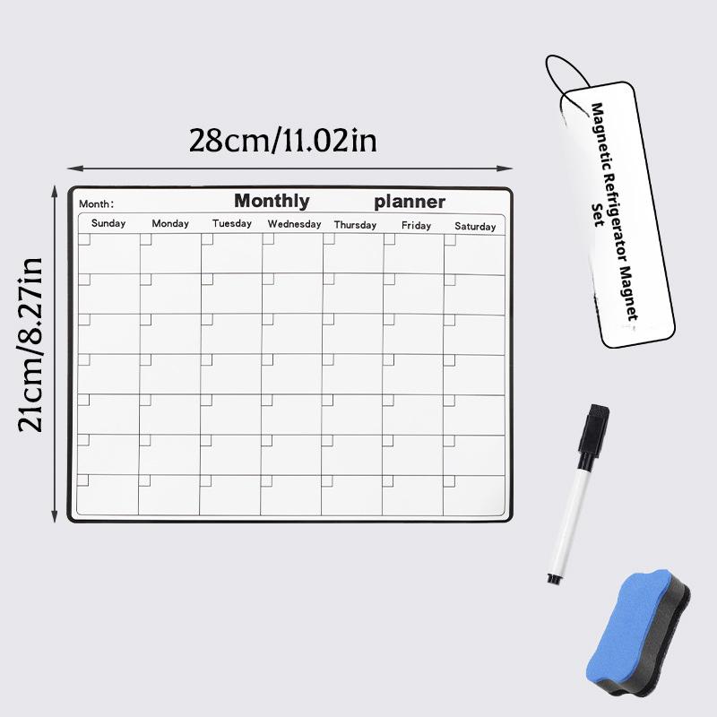Magnetic Refrigerator Dry Eras - Magnetic Whiteboard Calendar ulasan dan harga