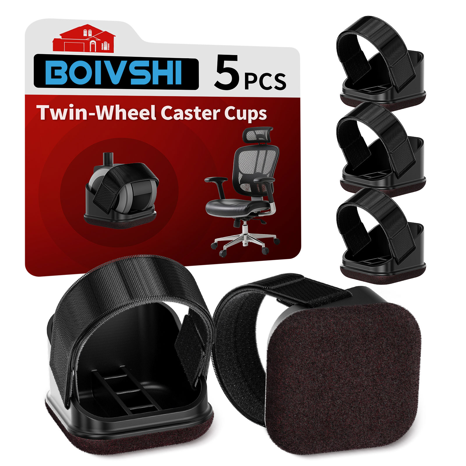 5PCS Chair Leg Protectors Offi - Work Office Furniture ulasan dan harga