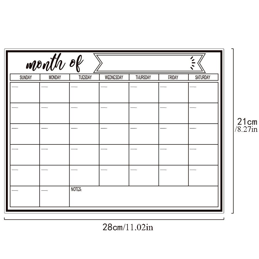 Fridge Magnetic Whiteboard Sti - Magnetic Whiteboard Calendar ulasan dan harga
