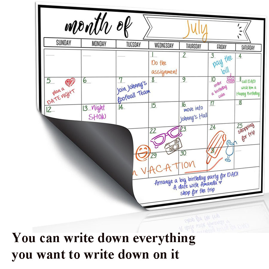 Fridge Magnetic Whiteboard Sti - Magnetic Whiteboard Calendar ulasan dan harga
