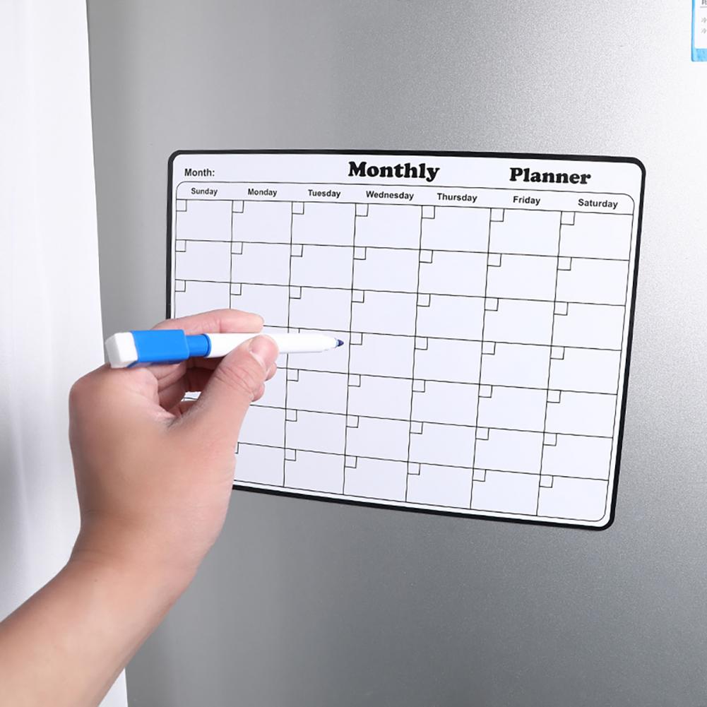 Reusable Monthly Calendar & We - Magnetic Whiteboard Calendar ulasan dan harga