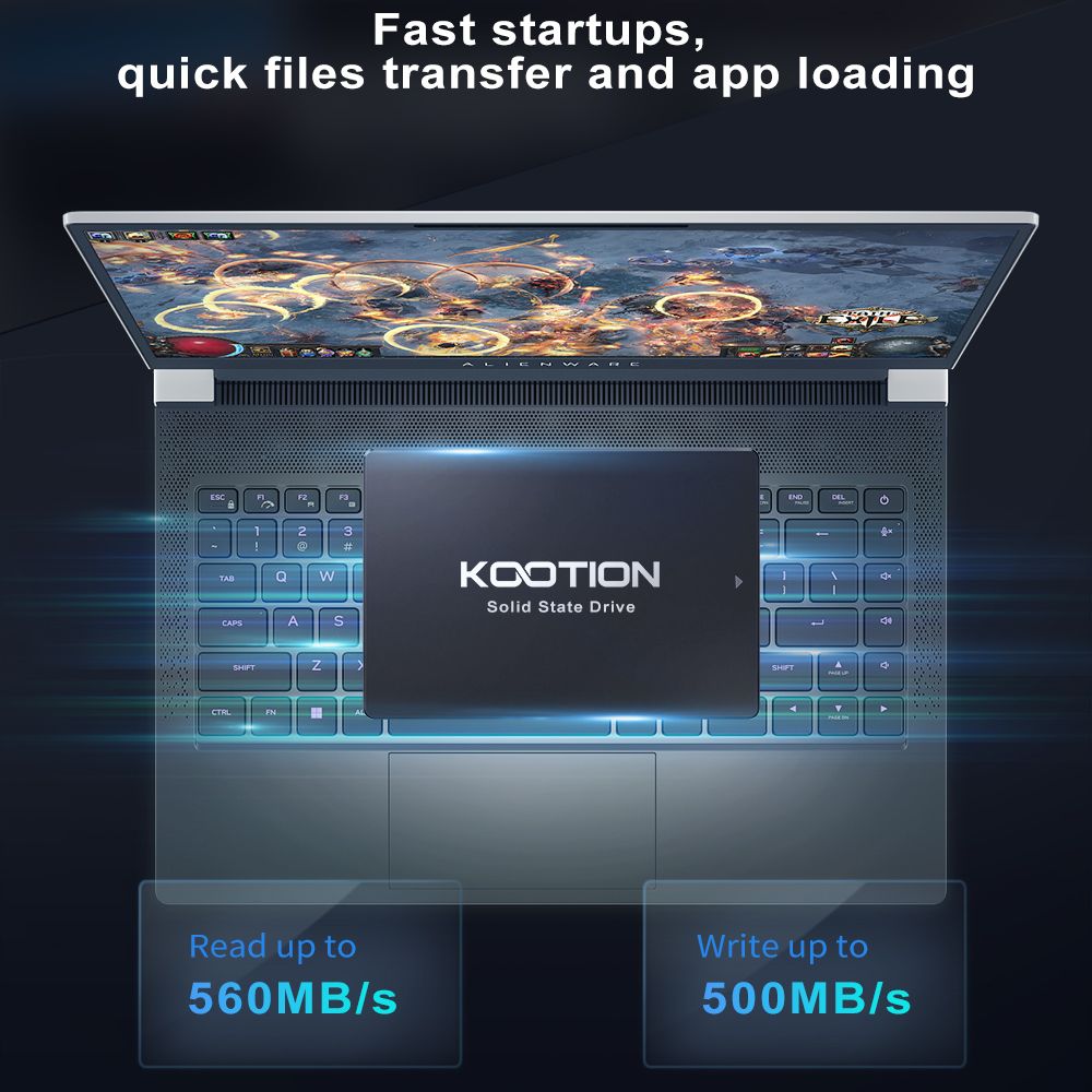 KOOTION SATA SSD Hard Drive 64 - Work Office Furniture ulasan dan harga