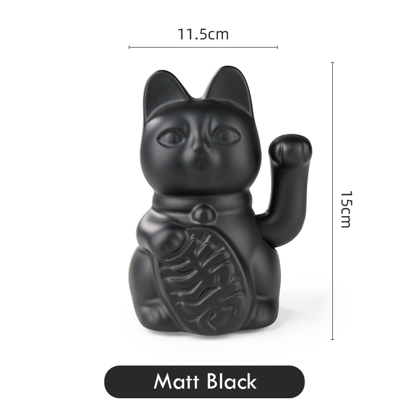 Ceramic Wealth Attracting Cat  - Work Office Furniture ulasan dan harga