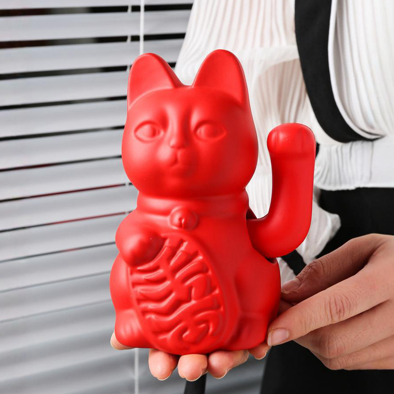 Ceramic Wealth Attracting Cat  - Work Office Furniture ulasan dan harga