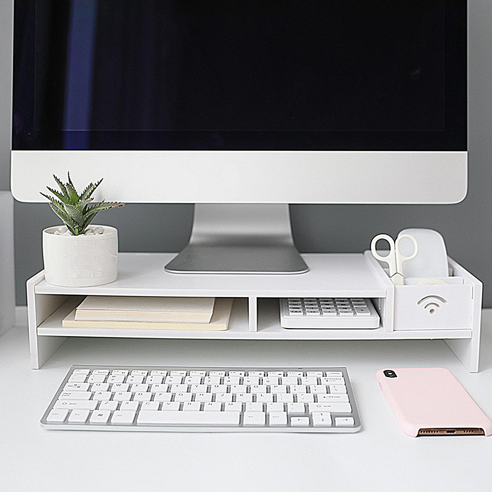 3-Tier Desk Organizer Shelf Fo - Gaming Desk With Hutch ulasan dan harga