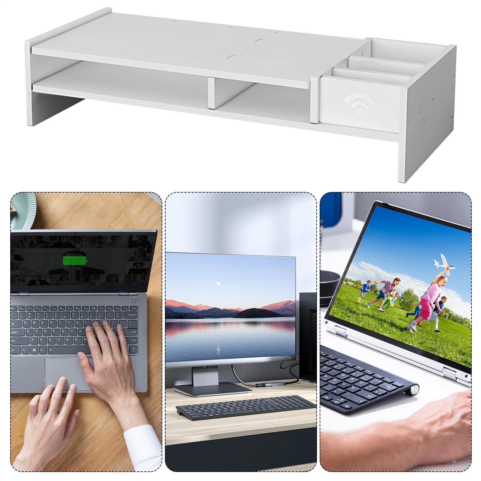 3-Tier Desk Organizer Shelf Fo - Gaming Desk With Hutch ulasan dan harga