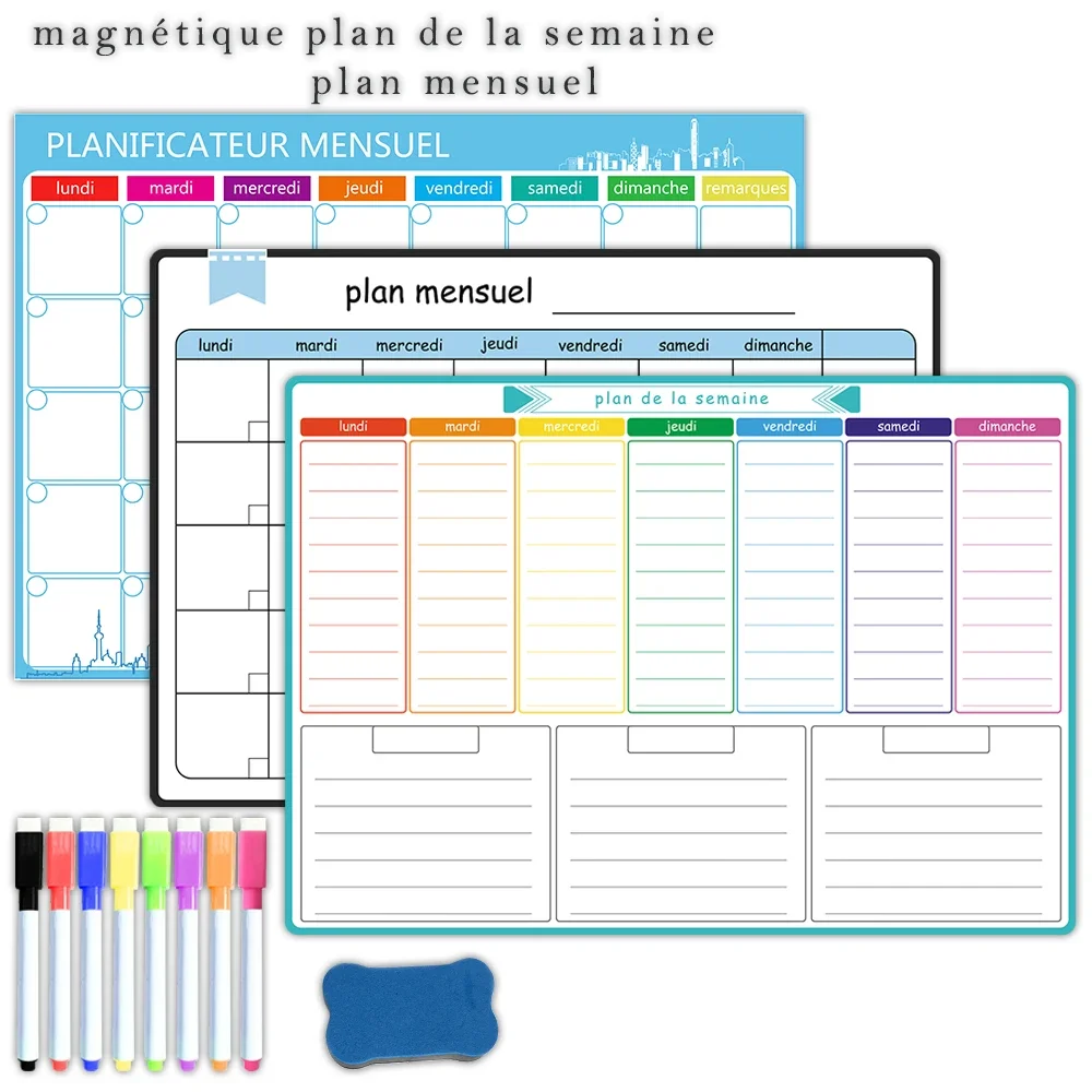 A3 Size Magnetic Weekly &month - Magnetic Whiteboard Calendar ulasan dan harga