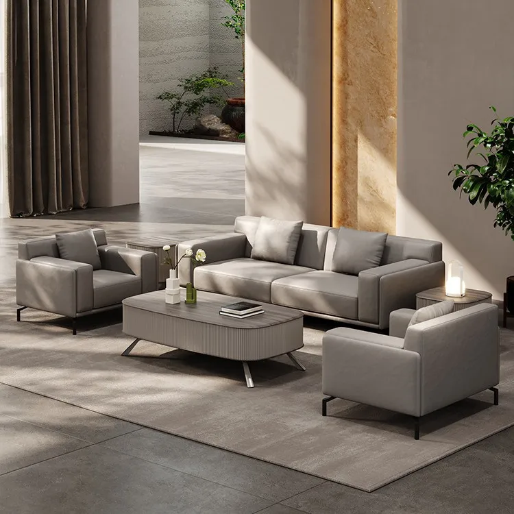 Leather office sofa combinatio - Office Furniture First ulasan dan harga
