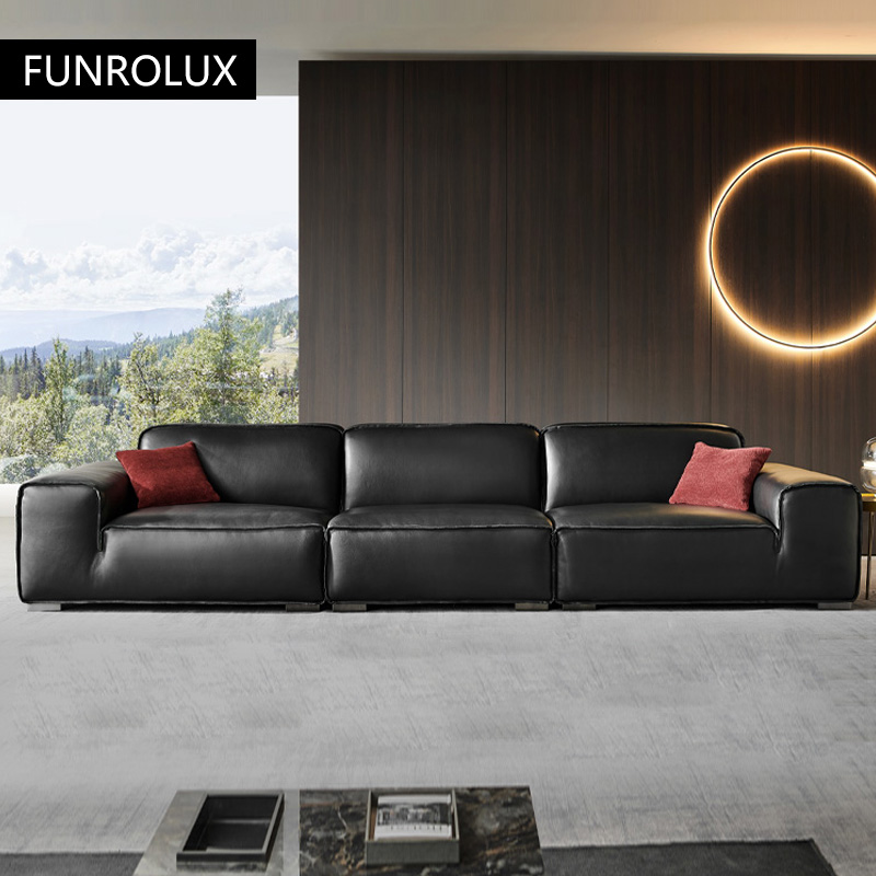 Big Black Cow Leather Sofa Off - Office Furniture First ulasan dan harga