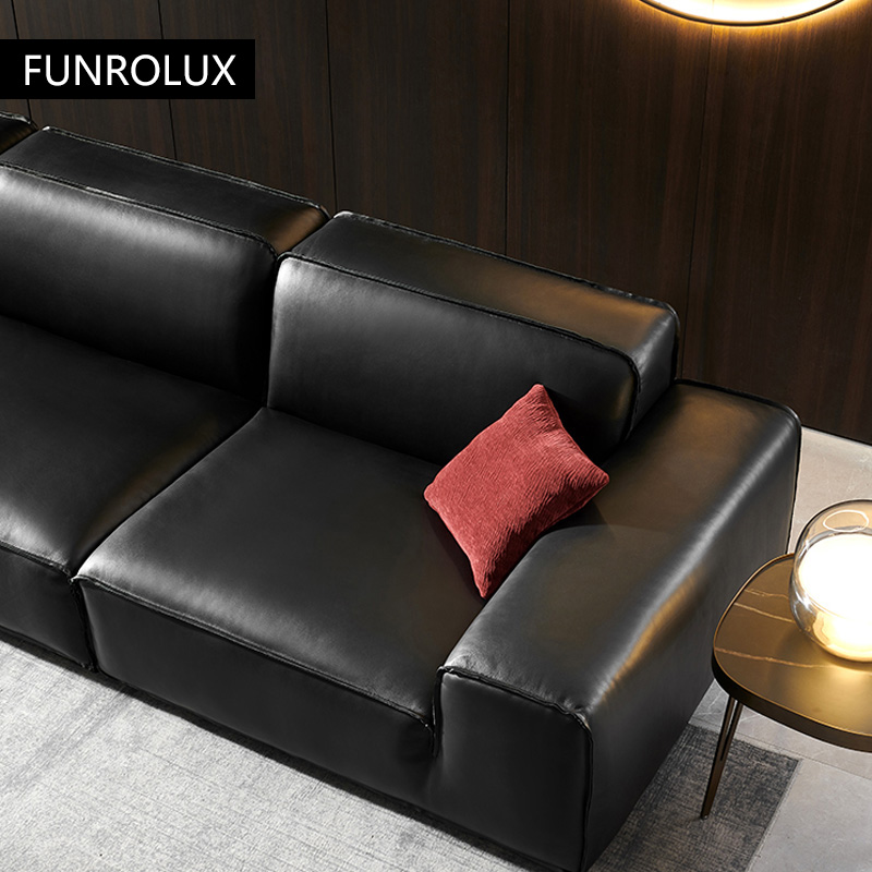 Big Black Cow Leather Sofa Off - Office Furniture First ulasan dan harga