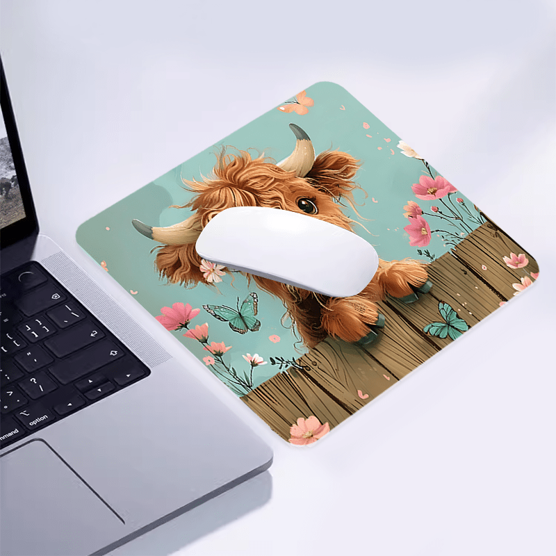 Brand Cute Highland Cow Mouse  - Office Furniture Brand ulasan dan harga