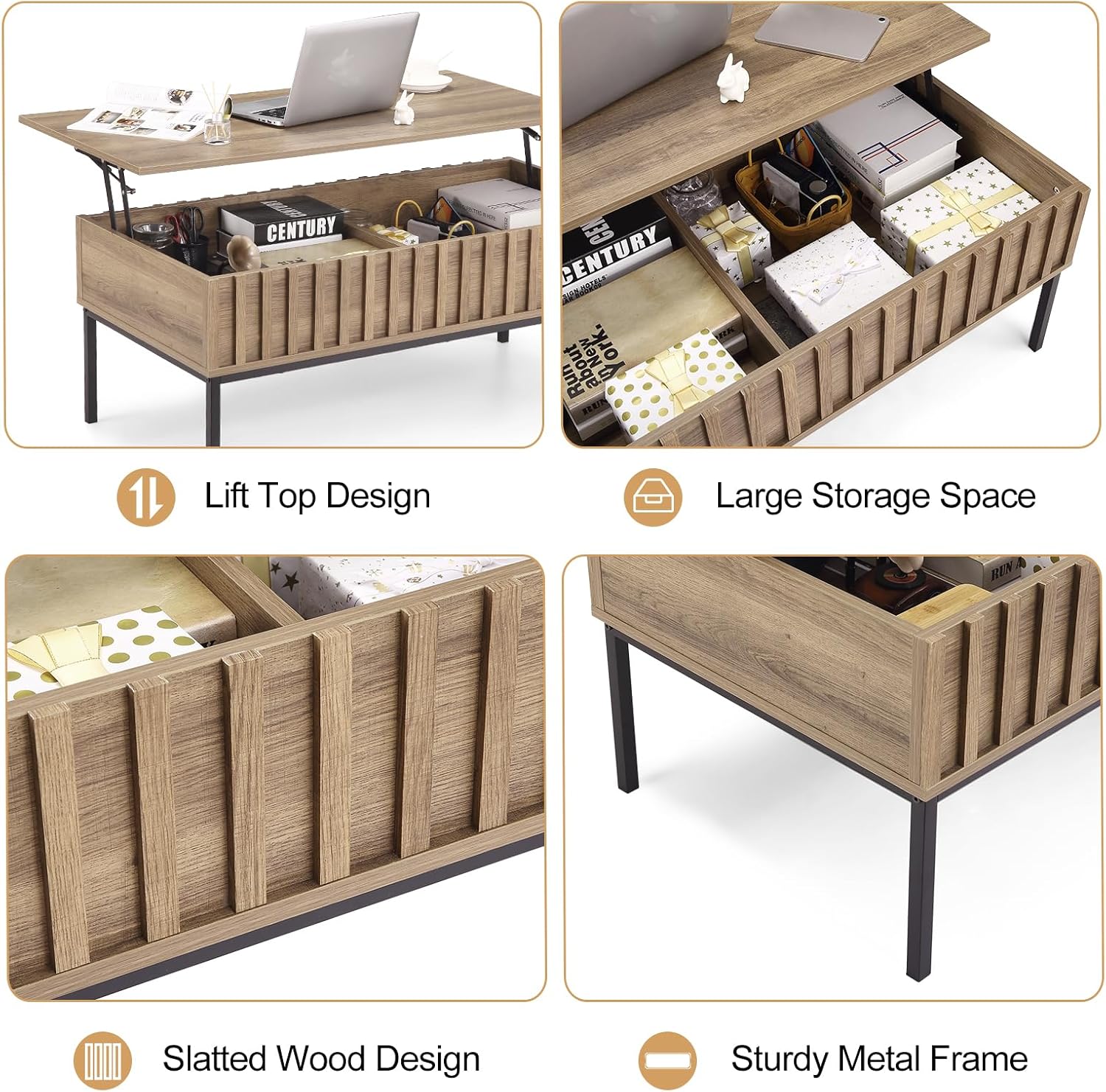 Wood Lift Top Coffee Table Wit - Office Furniture Center ulasan dan harga