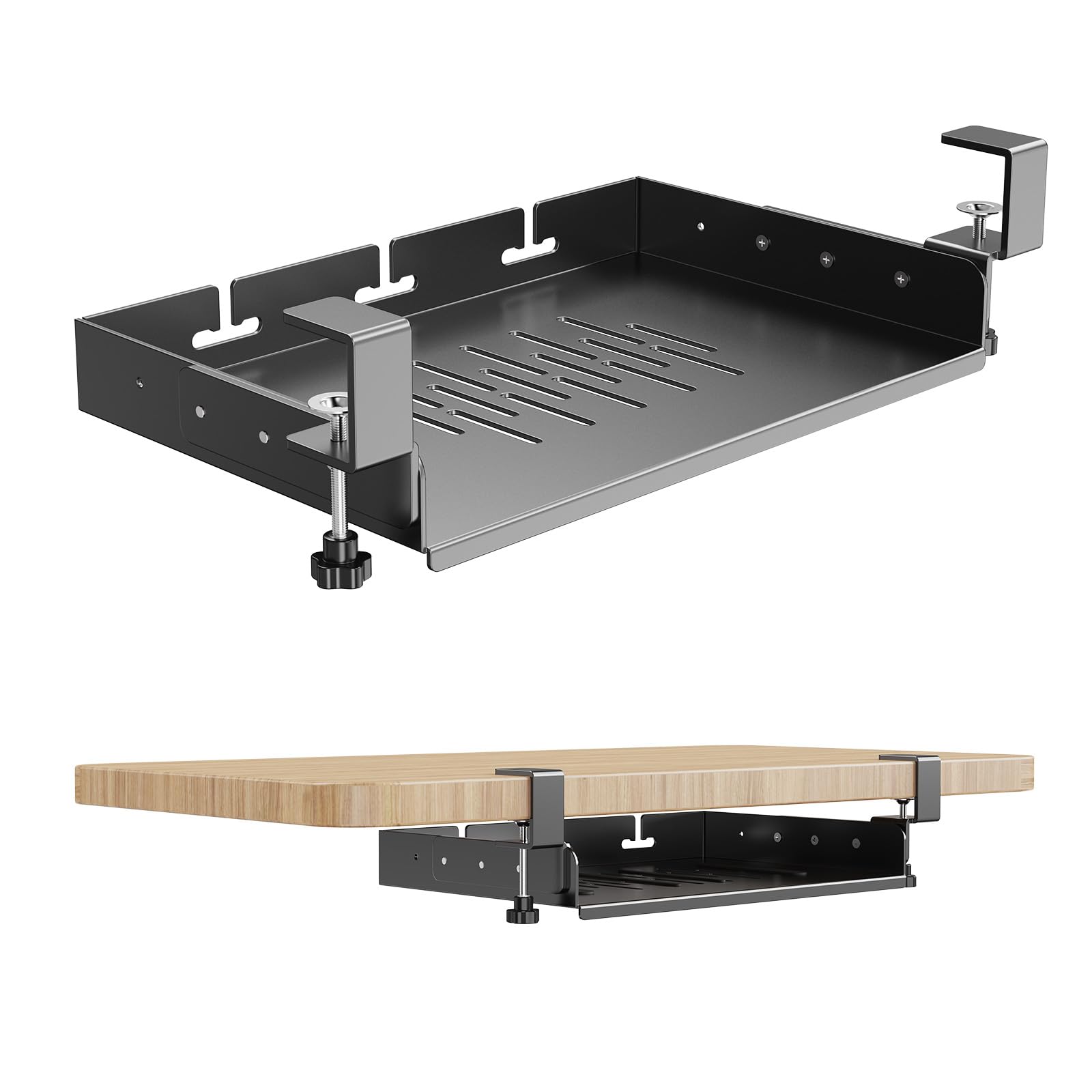 No Drill Under Desk Laptop Mou - Gaming Desk With Hutch ulasan dan harga