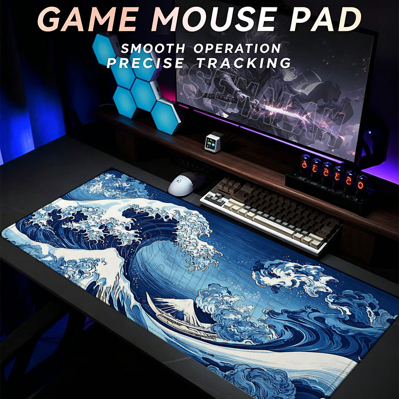 Japanese Waves Design Mouse Pa - Office Furniture Brand ulasan dan harga