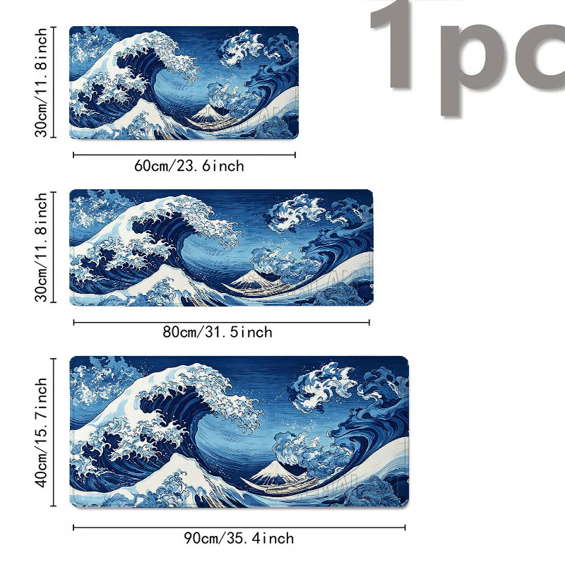 Japanese Waves Design Mouse Pa - Office Furniture Brand ulasan dan harga
