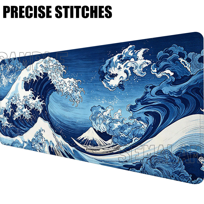 Japanese Waves Design Mouse Pa - Office Furniture Brand ulasan dan harga