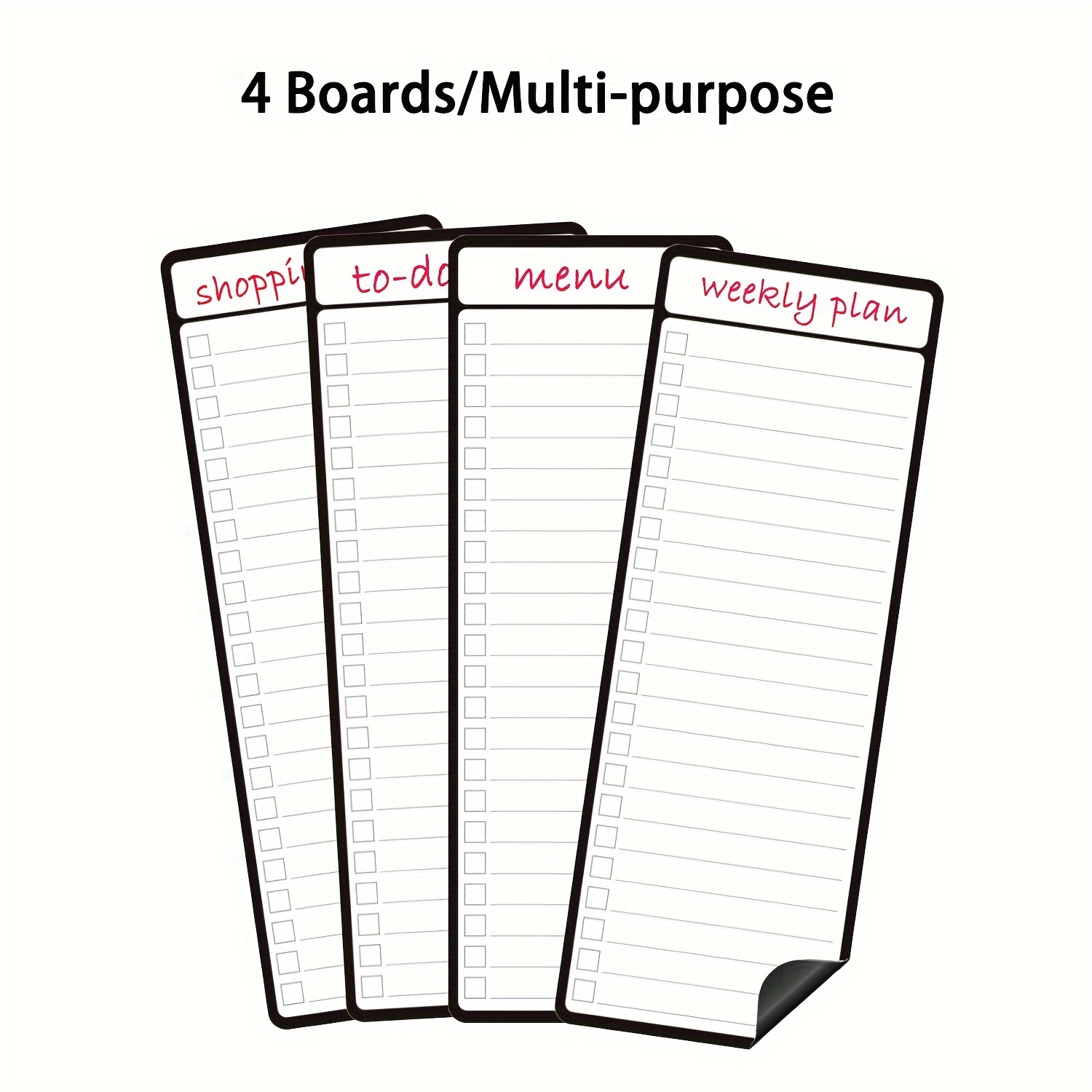 4pcs Magnetic Dry Erase List B - Magnetic Whiteboard Calendar ulasan dan harga