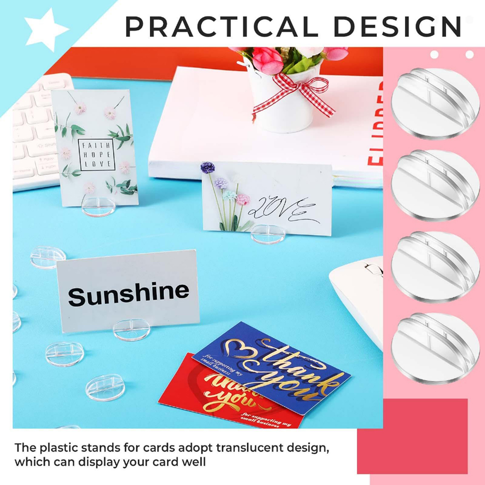 24pcs/set Mini Plastic Card St - Work Office Furniture ulasan dan harga