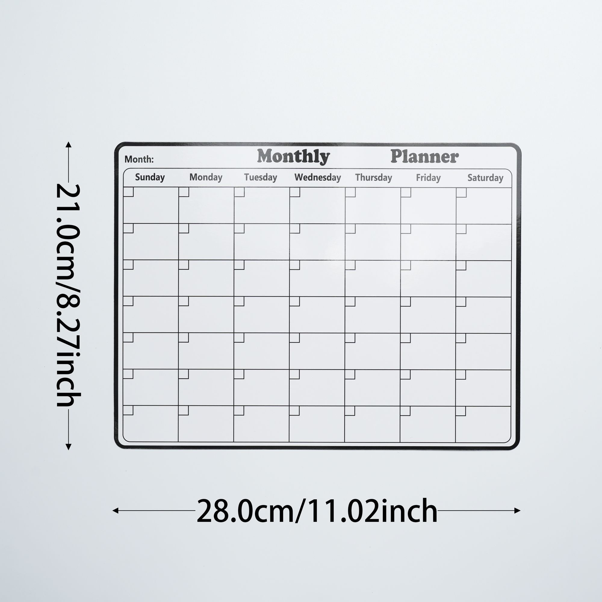 5Pcs/Set Electrostatic Wall Pl - Magnetic Whiteboard Calendar ulasan dan harga