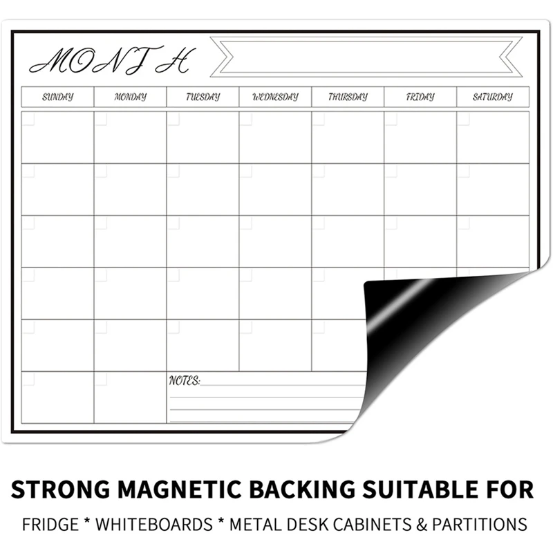 Daily Week Month Plan Magnetic - Magnetic Whiteboard Calendar ulasan dan harga