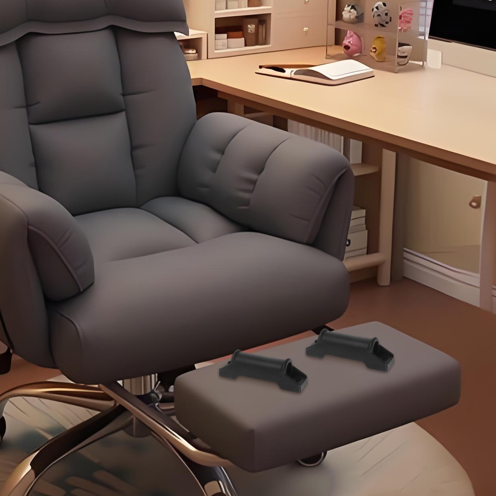4pcs Footrest Sliders For Gami - Gaming Desk With Hutch ulasan dan harga