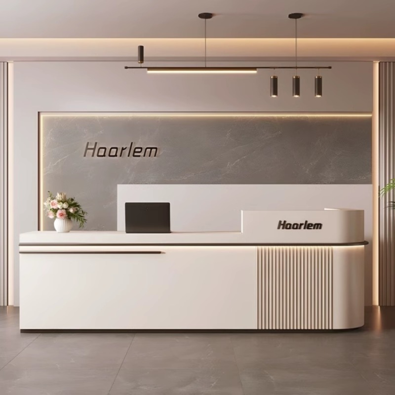 French Cream Style Reception D - Office Furniture Center ulasan dan harga