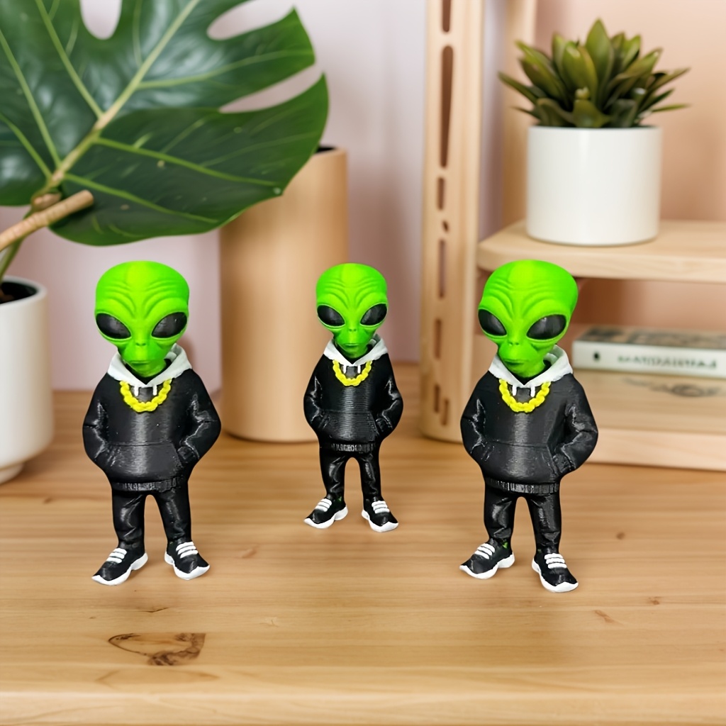 1 Piece Green Alien Figure wit - Office Furniture Brand ulasan dan harga